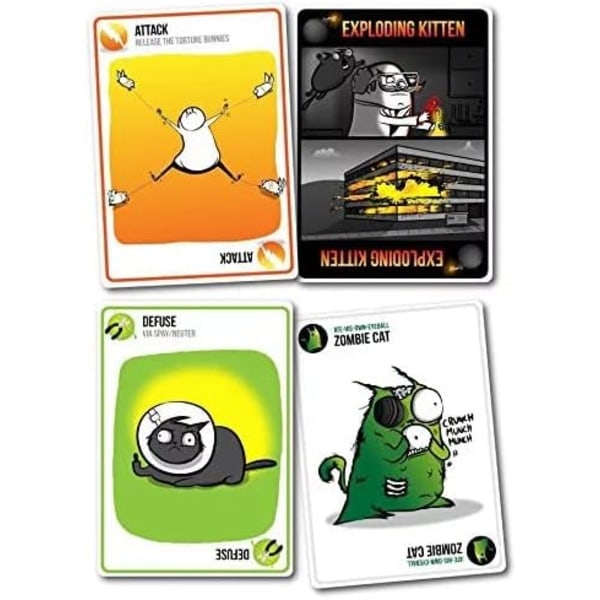 NSFW av Exploding Kittens - Kortspill for voksne og tenåringer - Et russisk rulettkortspill (pakken kan variere) -svart