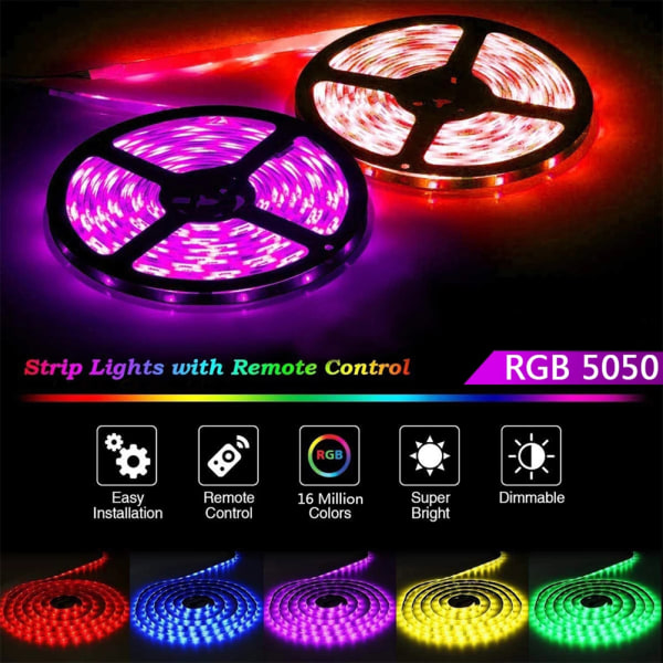 WIFI RGB LED-strimler Lys Bluetooth Led Lys RGB 20M 20M