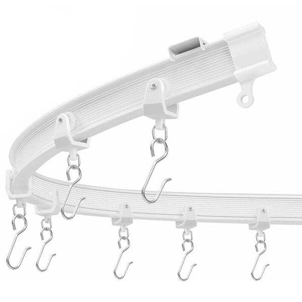 Flexibel böjbar gardinstång 1 meter 2-Pack