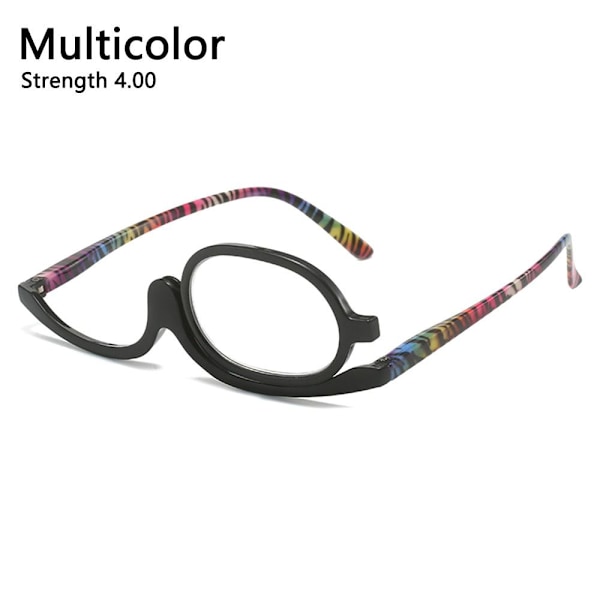 Roterende sminke Lesebriller Brettbare Briller MULTICOLOR Multicolo Strength 4.00-Strength 4.00 Multicolor