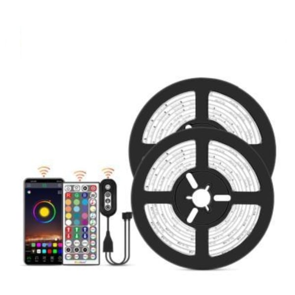 15M - 44-Tast Musik LED-Strips - APP-styring - Musikstyringsboks MultiColo multicolor 15m 44key music led strip 18led/m