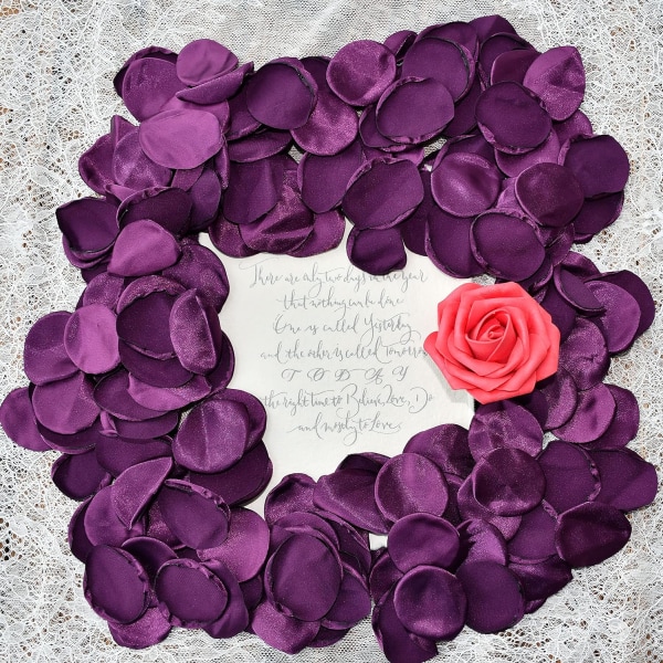 Rose Silkeblade 200 Stykker Til Bryllupper, Jul, Fødselsdag