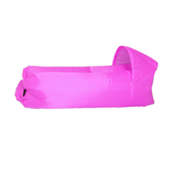 Oppustelig Lounger Bærbar Oppustelig Lounger Bedste Luft Lounger Sofa Til Camping, Vandreture pink