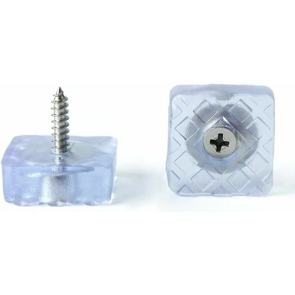 Havemøbler Stol Skridsikre gummifødder 30 mm 30 mm gulvbeskyttelsespuder 10 stk. hvid