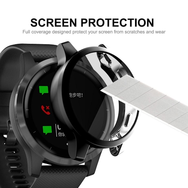 HAT PRINCE TPU Skall Garmin Venu 2 45 mm / Vivoactive 4 45 mm Svart