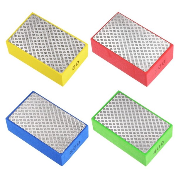4ST Diamant Hand Pad Polerkuddar Slipblock