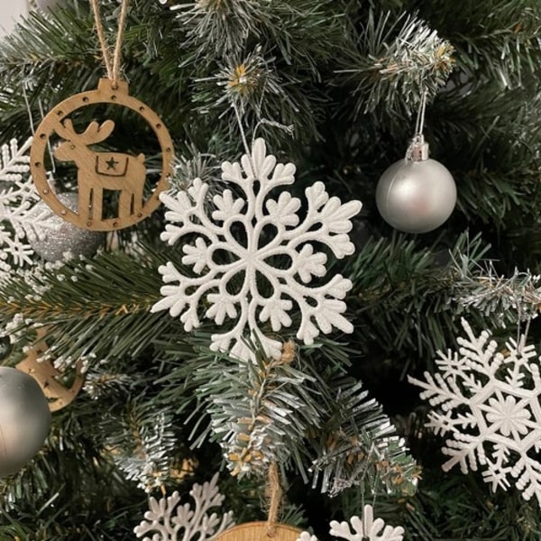 Julgranskulor Snöflingor - 12 st 81