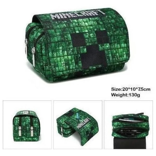 Minecraft-reppu eväsrasialla pojille ja tytöille