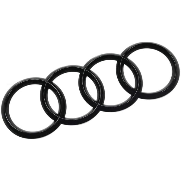 Audi Ringe Black Edition Emblem Blackline Logo Sort 27,3cm