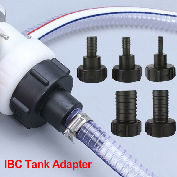 1/2\" til 2\" Vann IBC Tank Adapter Hage Slange Adapter Kran Tilkobling C