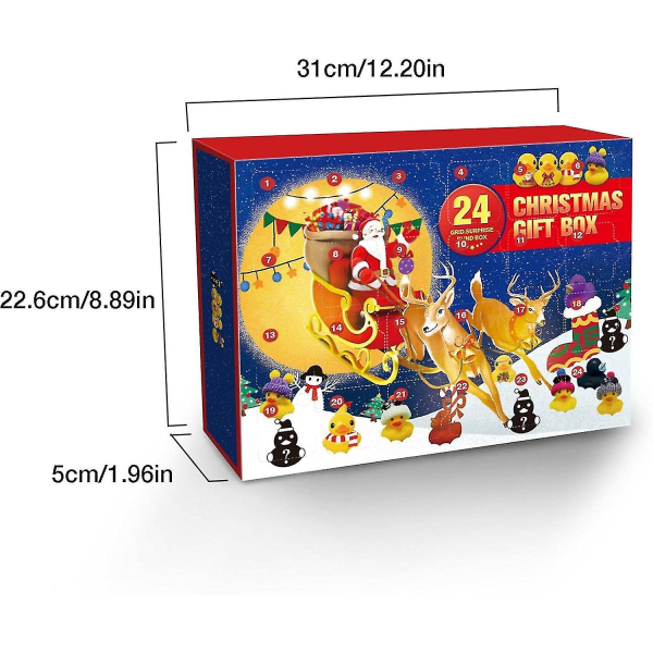Den nya Gummi Anka Advent 2023År, Advent 2023År Barn, Advent Anka Bad Till 08(24 ducks)