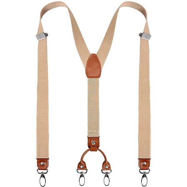 Herre Metal Clip Elastiske Brede Seler Både Casual Og F