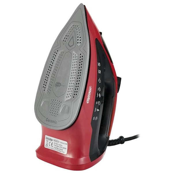 Mesko Silitysrauta 3000W, Musta/Punainen 1400