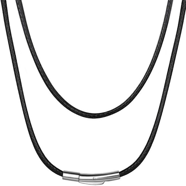 KCVV ketju-ketju naiset-ketju miehet-50cm-ketjunarun-musta-leveys 2mm
