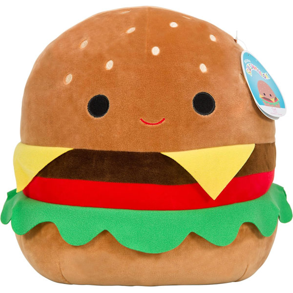 Stor 16\" Carl The Cheeseburger - Officiell plysch - Mjuk och gosig matfylld plyschdjurleksak - Perfekt present till barn