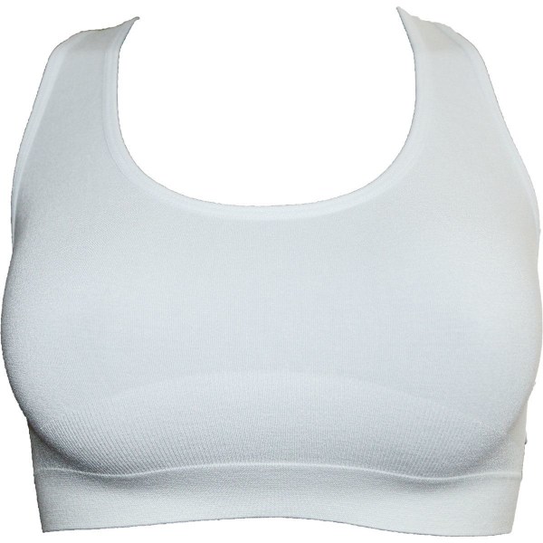 2 kpl BH Bambu Pehmustamaton Kaareton Valkoinen White M