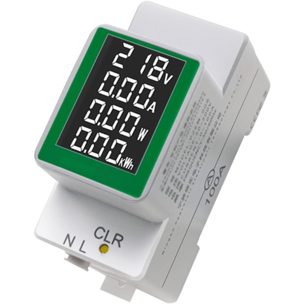 Elektrisk energimåler Wattmeter Multimeter PZEM-008 Elektrisk Ene