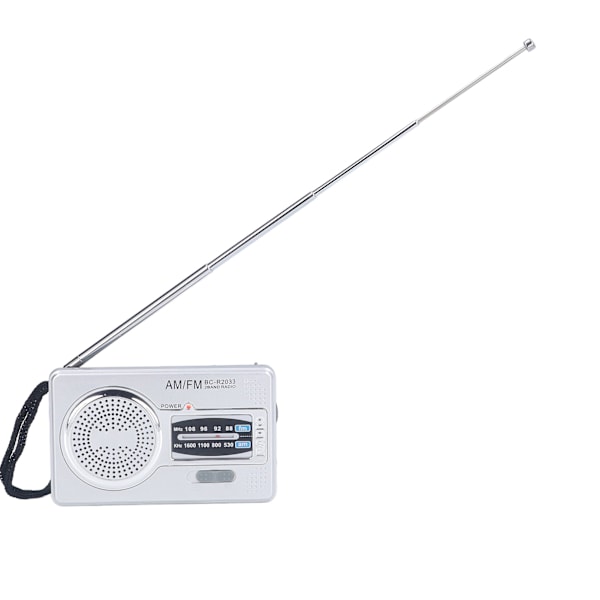 AM FM-radio med batteridrift, vanntett plastmaterial, bærbar radiomottaker for utendørs underholdning (BC-R2033) 0.1
