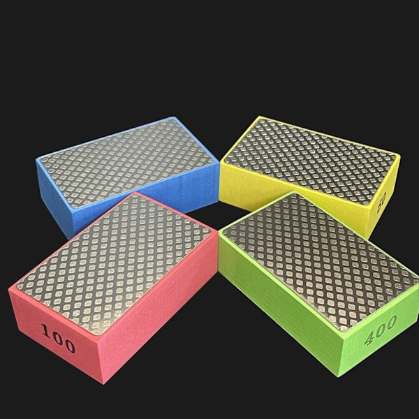 4ST Diamant Hand Pad Polerkuddar Slipblock