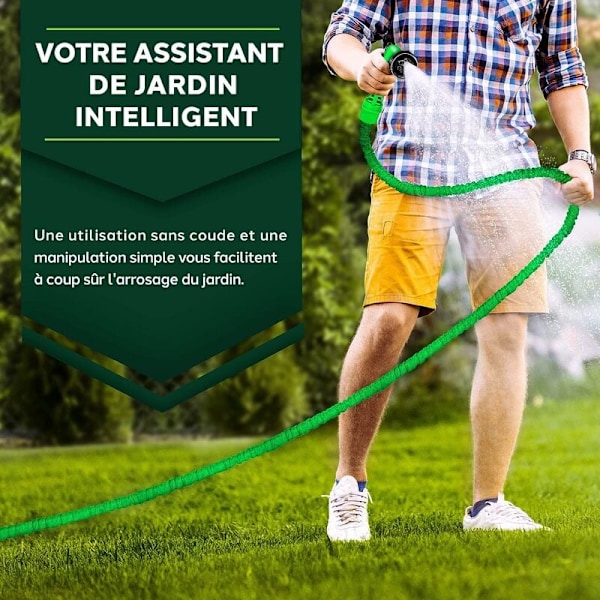 Joustava ja laajennettava puutarhaletku Retractable Garden Hose (7,5m)