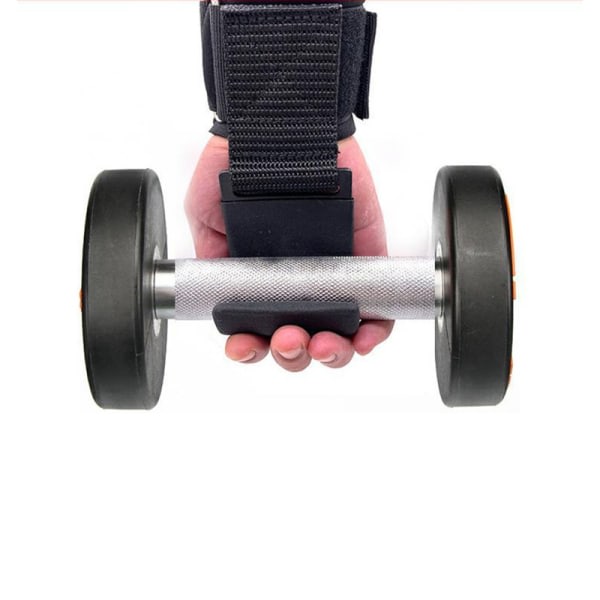 Fitness viktlyftkrokar Grip - halkfri gummibeläggning, dubbla remmar med krokar, marklyft och träningslyftkrokar Grepp röd