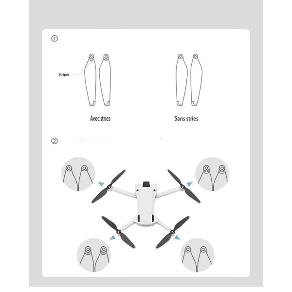 Propeller til daijiang Mini 3 pro propeller Mini blade wing dron