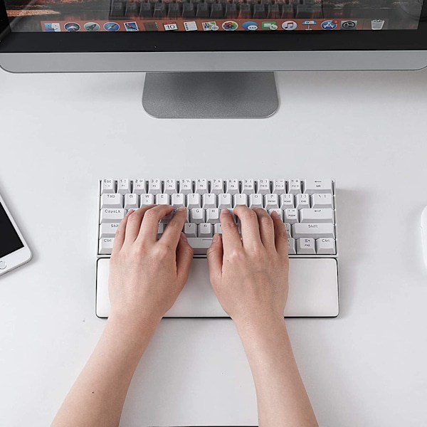 Håndledsstøtte til tastatur, 61 taster 60% kompakt tastaturunderstøtningspuder