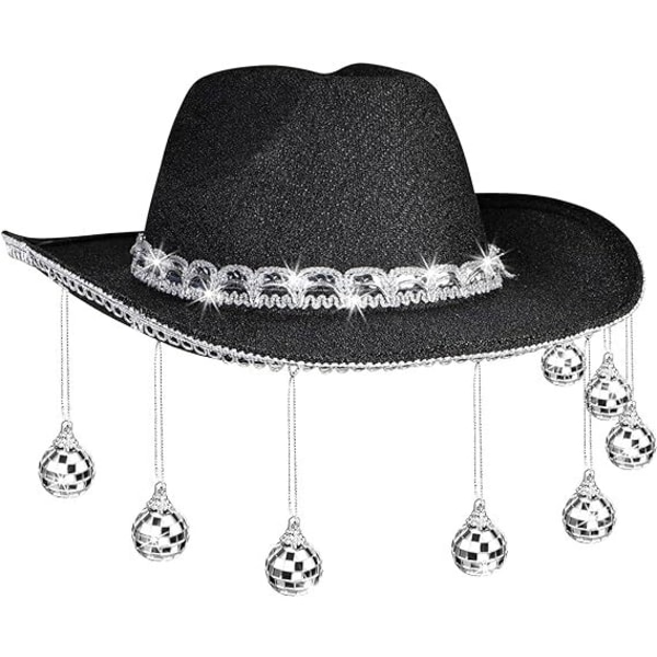 Disco Ball Cowboy Hat, Mirrored Ball Cowboy Hat