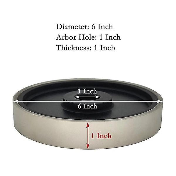 2 stk diamant slibeskiver til smykker 6 tommer 600 1000 grit, 1 tomme arbor hul, diamantslibning-XF7-