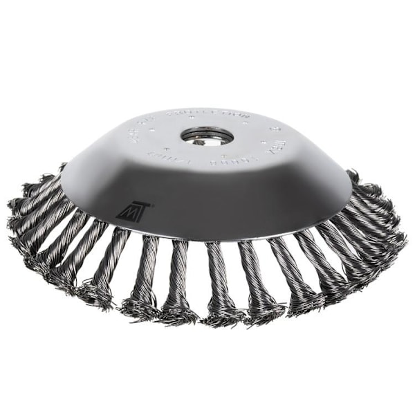 Stålbørste Flise Rengøring 20cm Multifunktionel Trådhjulsbørste silver 914