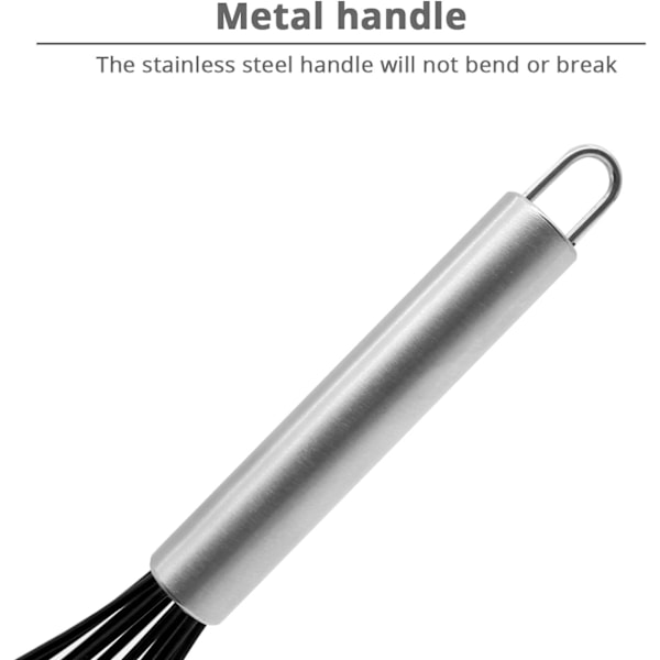 Køkken Silikonpisker, Ballon Mini Trådpisker, Rustfrit Stål