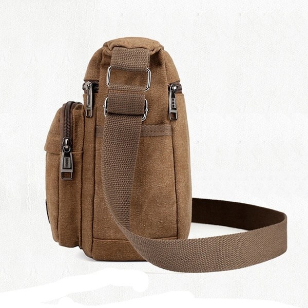Høy kvalitet Nytt Mote Herre Canvas Bag Skulderveske