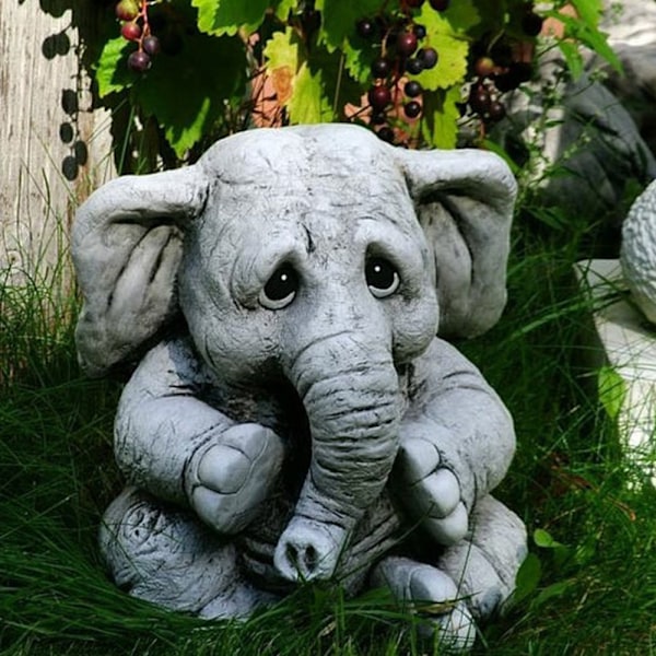 Simulering Elefant Statue Resin Håndverk for Hagedekorasjon default