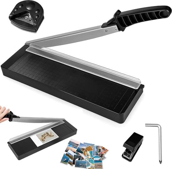 A4 Paper Cutter with Lever and Rounded Corners, Manual Cutting Device for Paper and Cardboard-FA-