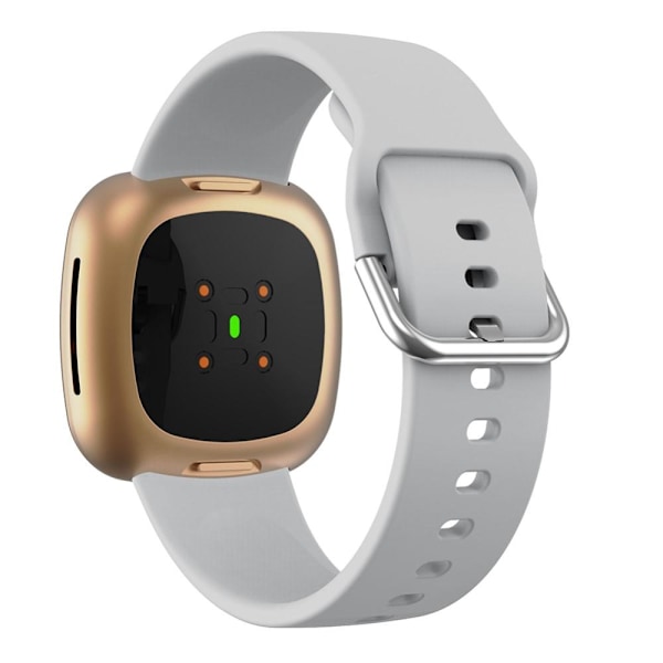 Silikonarmbånd Versa 3/Fitbit Sense - Grå Grey Grå