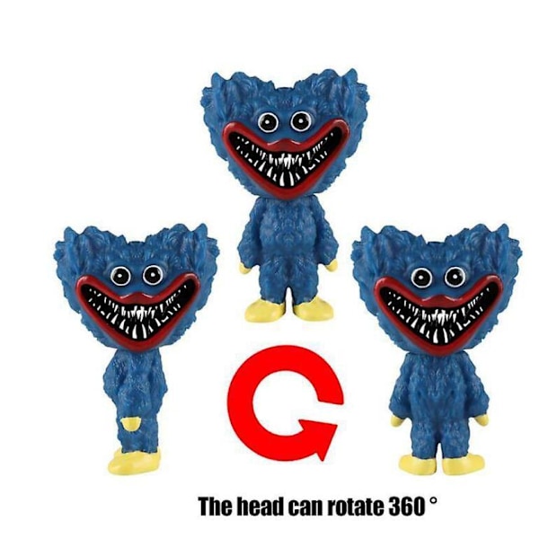 Poppy Playtime Huggy Wuggy Figur Leksak 12 CM blue