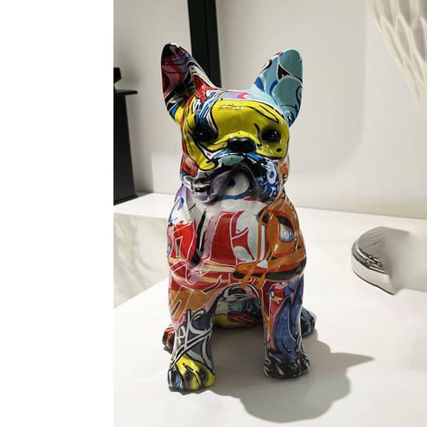 Graffitikunst Hundstatue Hundekunstfigur Skulptur Hjem Desktop-FA13-
