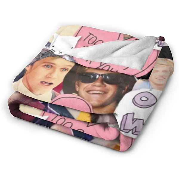 Flannel Fleece Trendy Vendbar Hyggelig Sengetæppe, Irish Singer Niall Horan Tæpper Til Stue, Krølfri Sofa Sengetæppe Air Co 60x50in 150x125cm