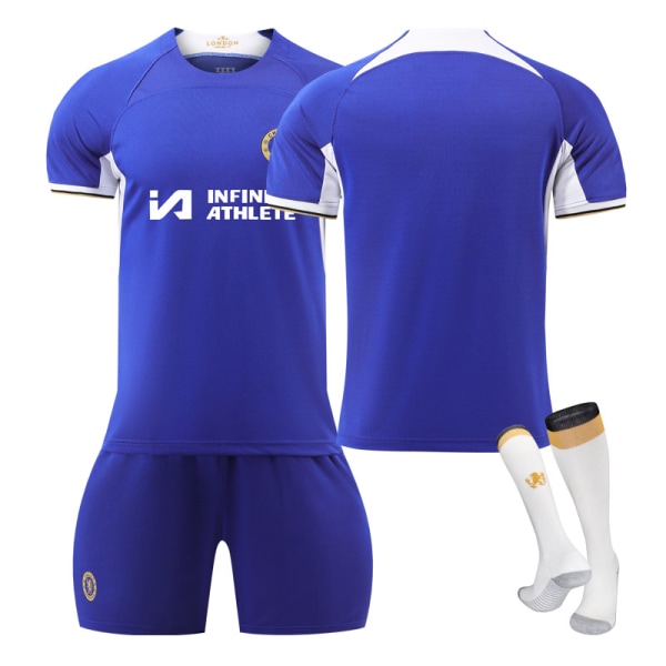 23-24 Uusi Chelsean kotipaita aikuisten ja lasten setti ilman numeroa 1 1 ilman numeroa no number XL