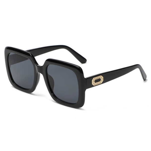 Ins Large Frame UV 400 skydd som minskar blandning solglasögon black-black gray