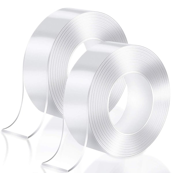 2-pack 3M Dubbelhäftande Transparent Nano-tejp black 150