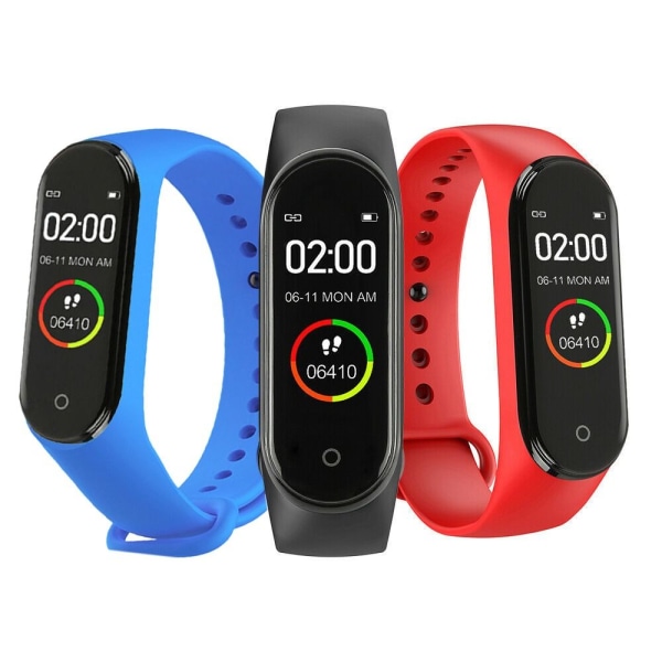 Smart Watch Fitness Tracker RÖD Red