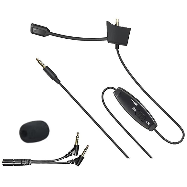 Mikrofonkabel för Wh-1000xm3/xm4 ljudhörlurskabel 3,5 mm med volymkontroll Mute Switch Cal