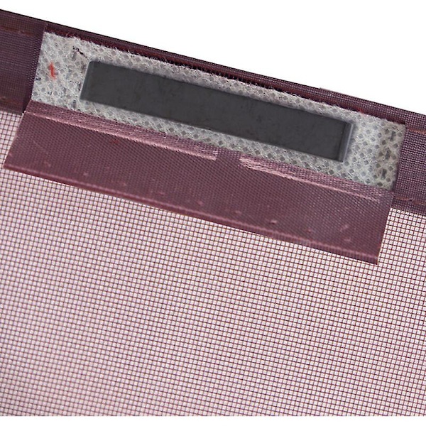 Myggenet til vinduer, selvklæbende, med velcro, til hjemmet, 80*100 cm (brun, ikke-åbnende)