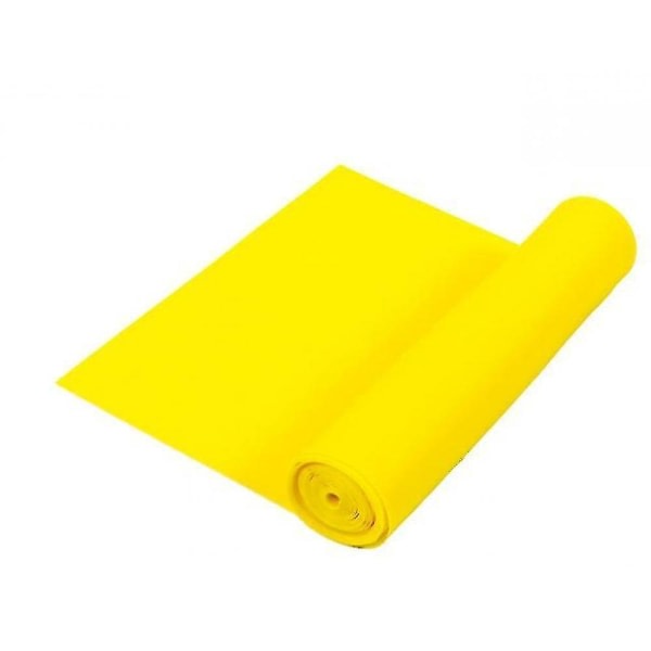 Högmotståndsband, professionella latexfria elastiska träningsband (gul)