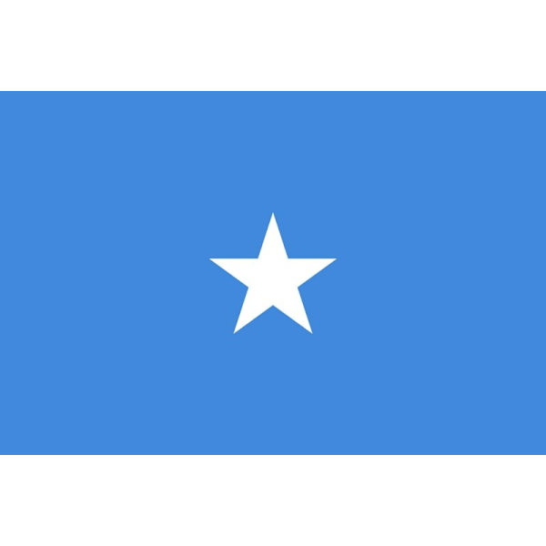 Somalias flag - Hvid White Somalia