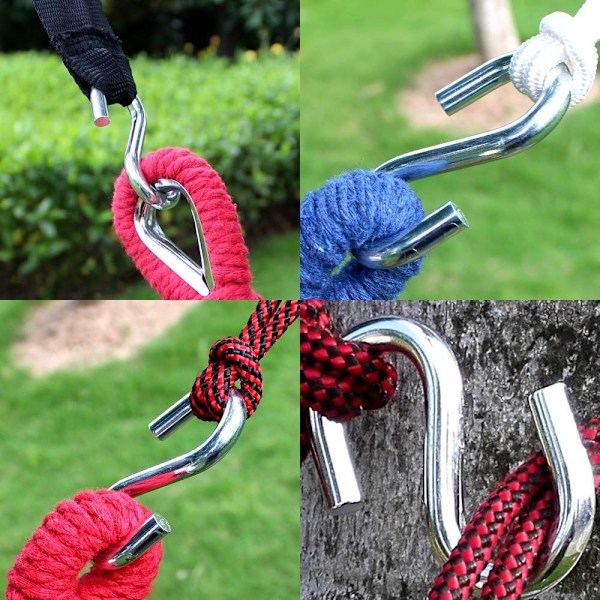 2 st Tunga S-krokar 2,75 tum Hängmatta Swing S-krokar S-formade