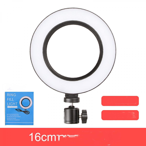 Led Ring Light Bärbar Make Up Ringlight för video, studio, smink, dimbar 3 ljuslägen, lätt att bära och installera (FMY)