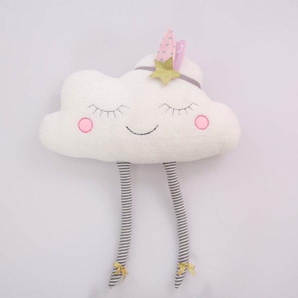 Plush Myk Koselig Mørk Sky Lyn Pute 17 Tommer