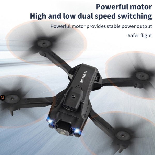 K9-drönare Professionell flygfotografering 8K Dubbelkamera HDR-ljus 1 kamera 2 batteri
